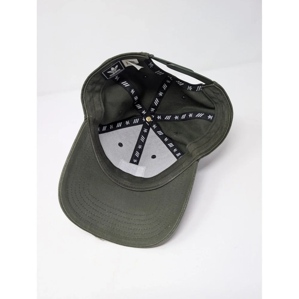 Adidas Baseball Cap Dad Hat‎ Olive Green Cotton Adjustable Snapback Running Gym
